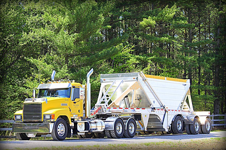 hopper trucking truck hauling dump trucks redi mix haul trailers mccann